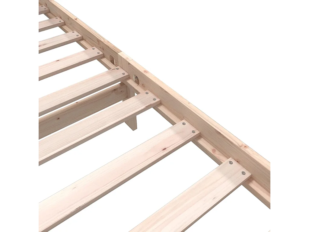 Lit simple | Lit adulte, enfant | Cadre de lit bois de pin massif 90x190 cm
