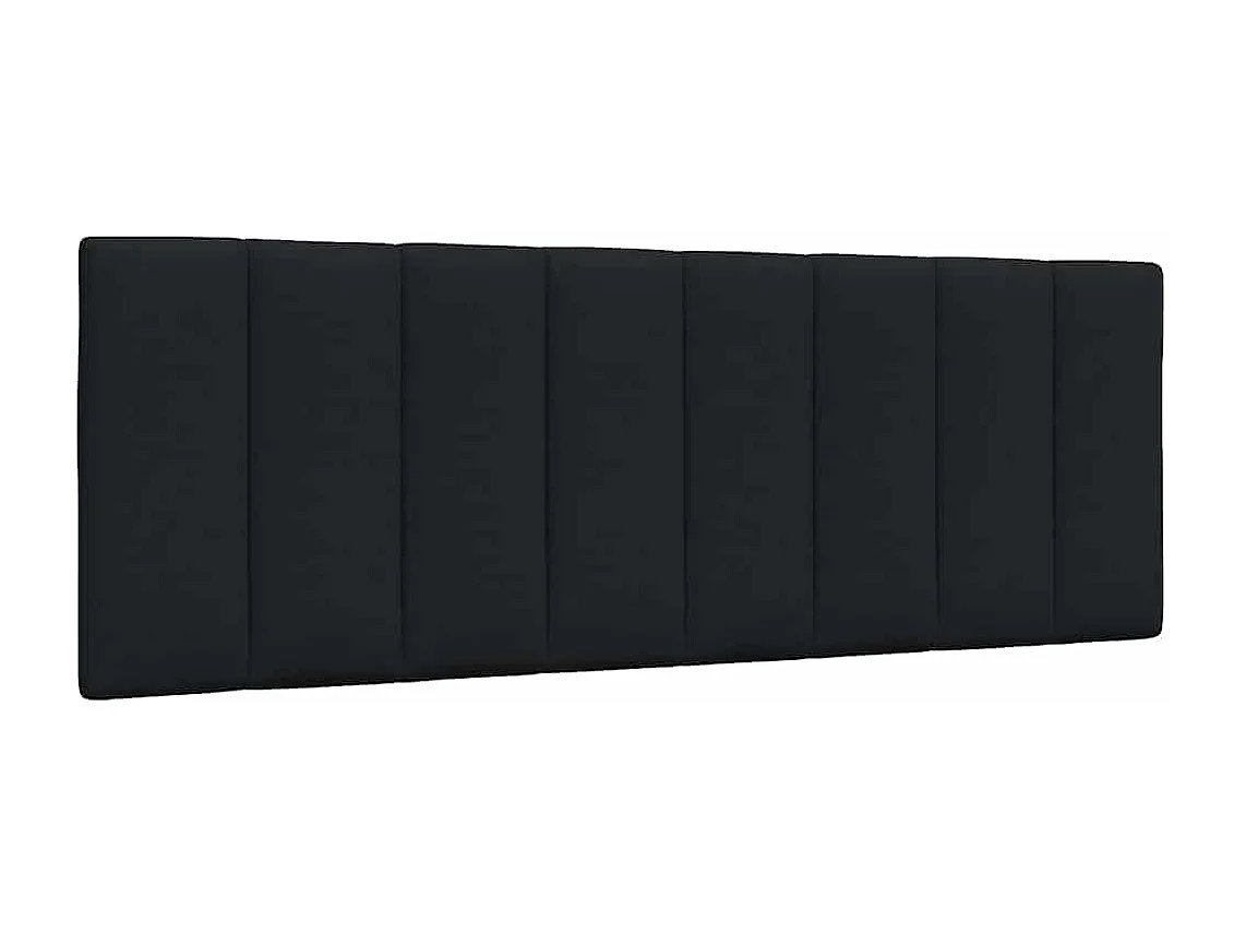 Bedframe | Tweepersoonsbed zonder matras "Hanko" stof zwart 140x200 cm