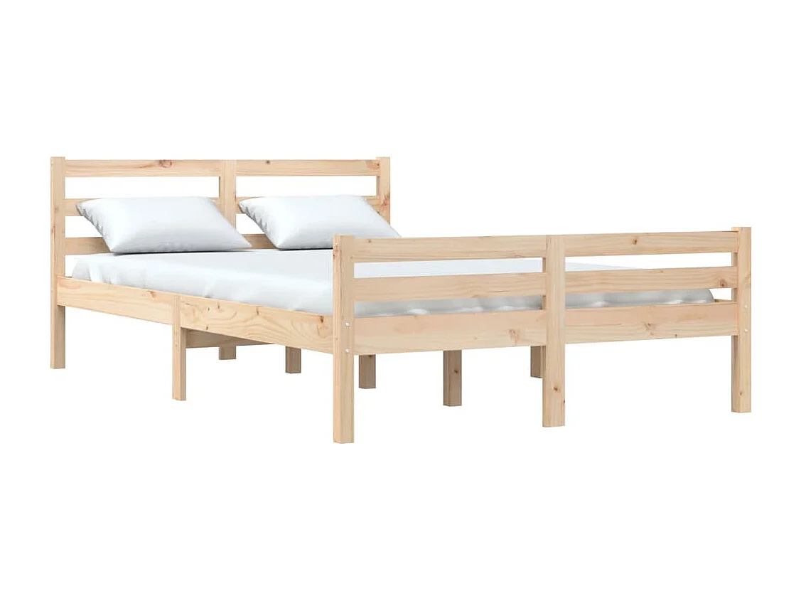 Lit double | Lit adulte | Cadre de lit bois massif 135x190 cm