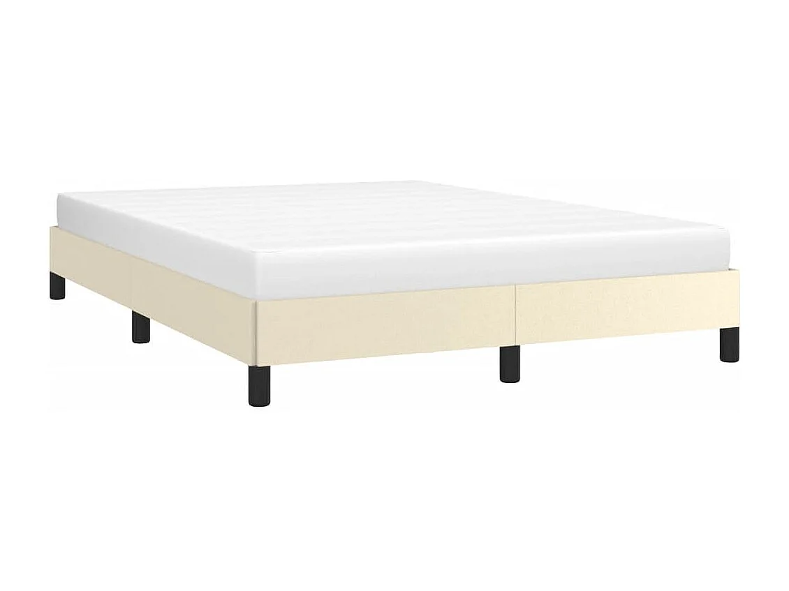 Letto per adulti | Letto matrimoniale | Giroletto Crema 140x190 cm in Similpelle