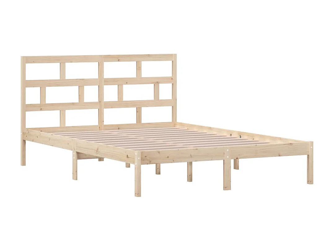 Lit double | Lit adulte | Cadre de lit bois massif 140x200 cm