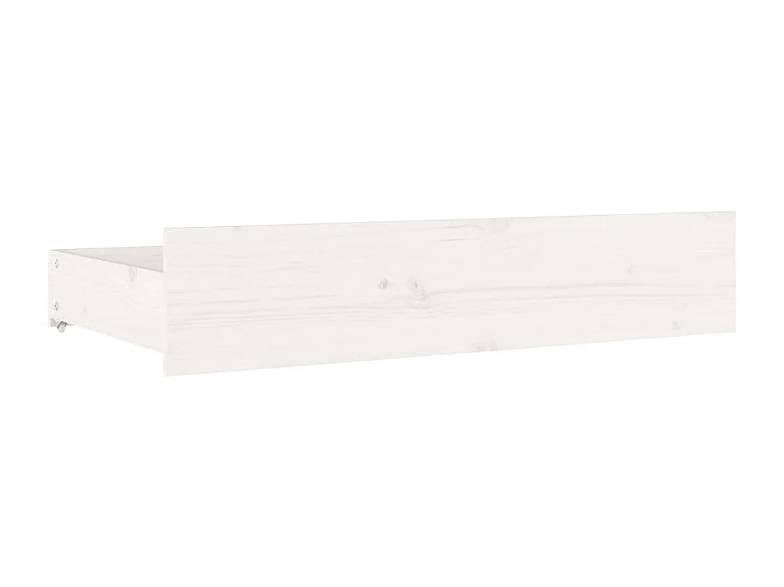 Lit double | Lit adulte | Cadre de lit avec tiroirs blanc 180x200 cm