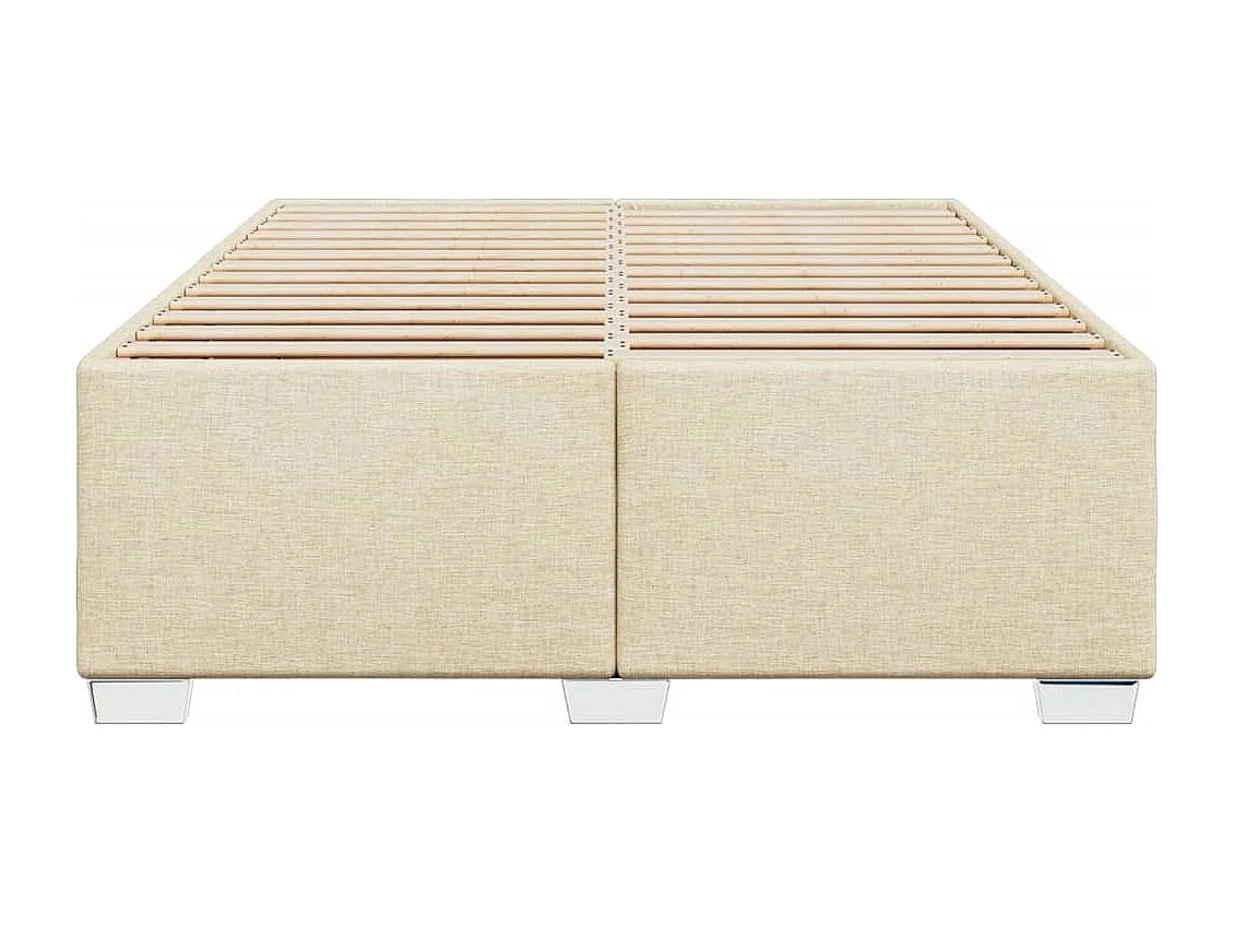 Letto per adulti | Letto matrimoniale | Giroletto senza Materasso Crema 140x190 cm in Tessuto