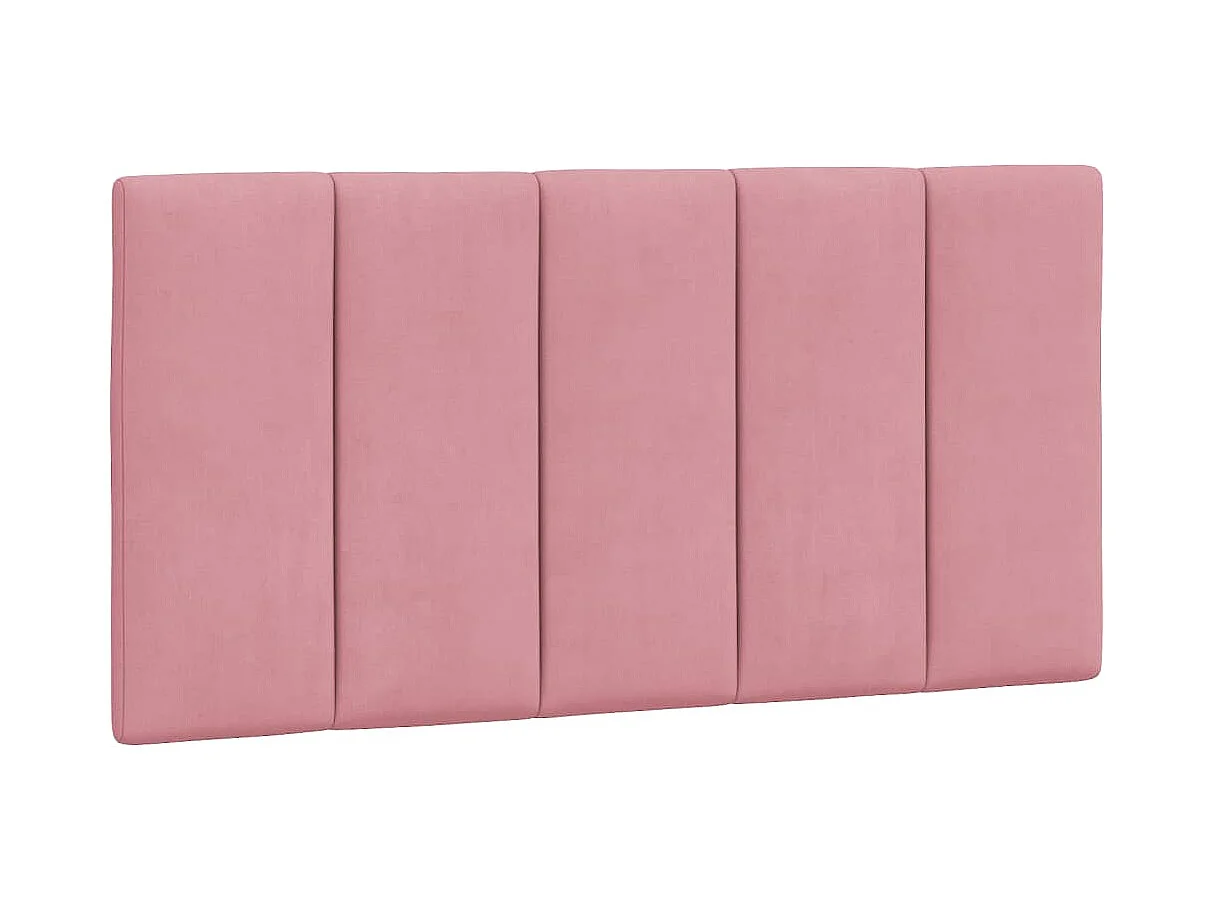 Letto per adulti | Letto singolo | Giroletto senza Materasso Hanko Rosa 100x200 cm in Velluto