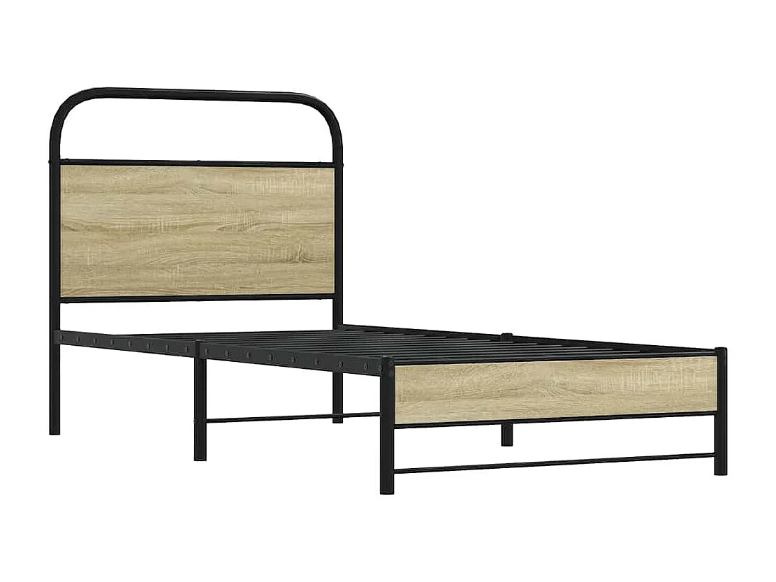 Lit simple | Lit adulte, enfant | Cadre de lit 80x200cm chêne sonoma bois ingénierie