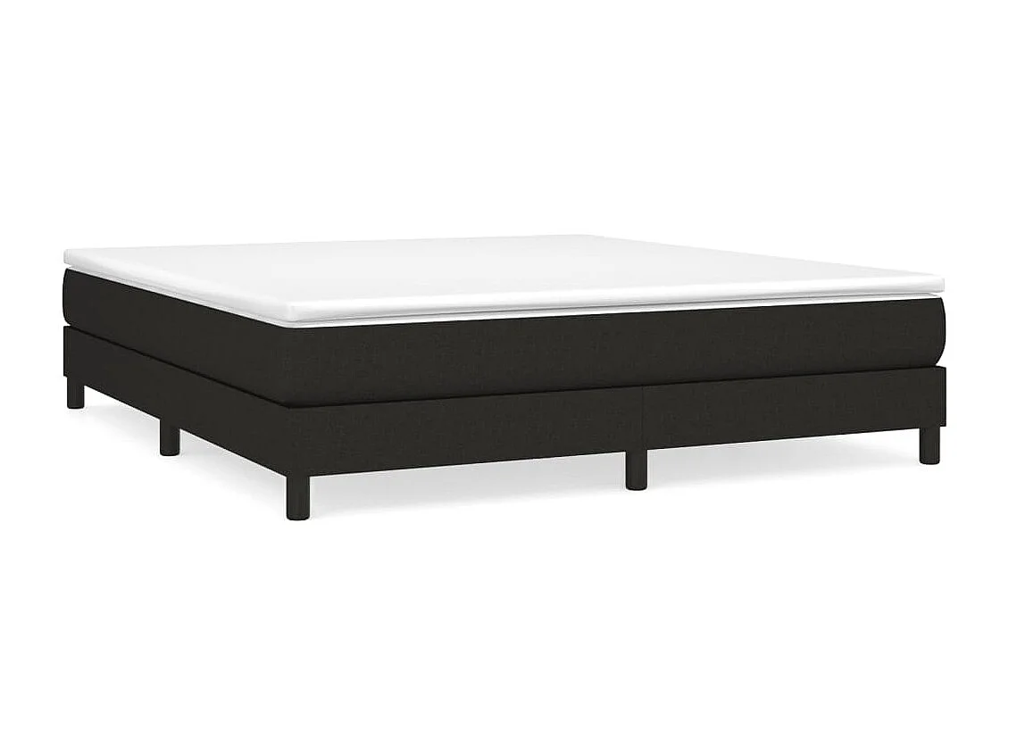 Lit double | Lit adulte | Cadre de lit noir 160x200 cm tissu