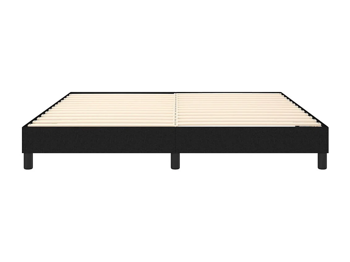 Lit double | Lit adulte | Cadre de lit noir 160x200 cm tissu