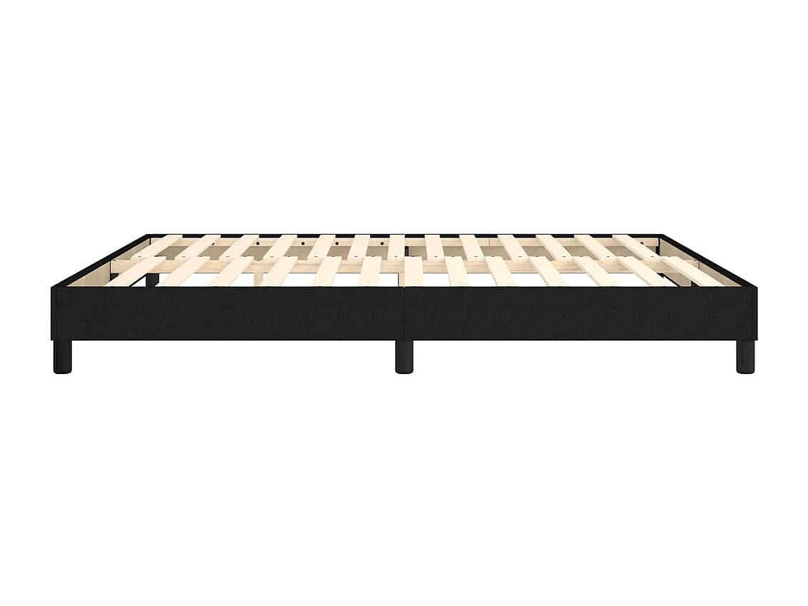 Lit double | Lit adulte | Cadre de lit noir 160x200 cm tissu