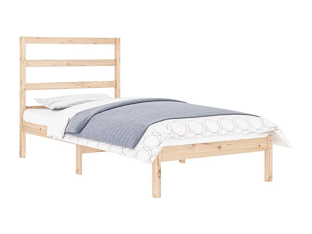 Lit simple | Lit adulte, enfant | Cadre de lit 90x190 cm bois massif