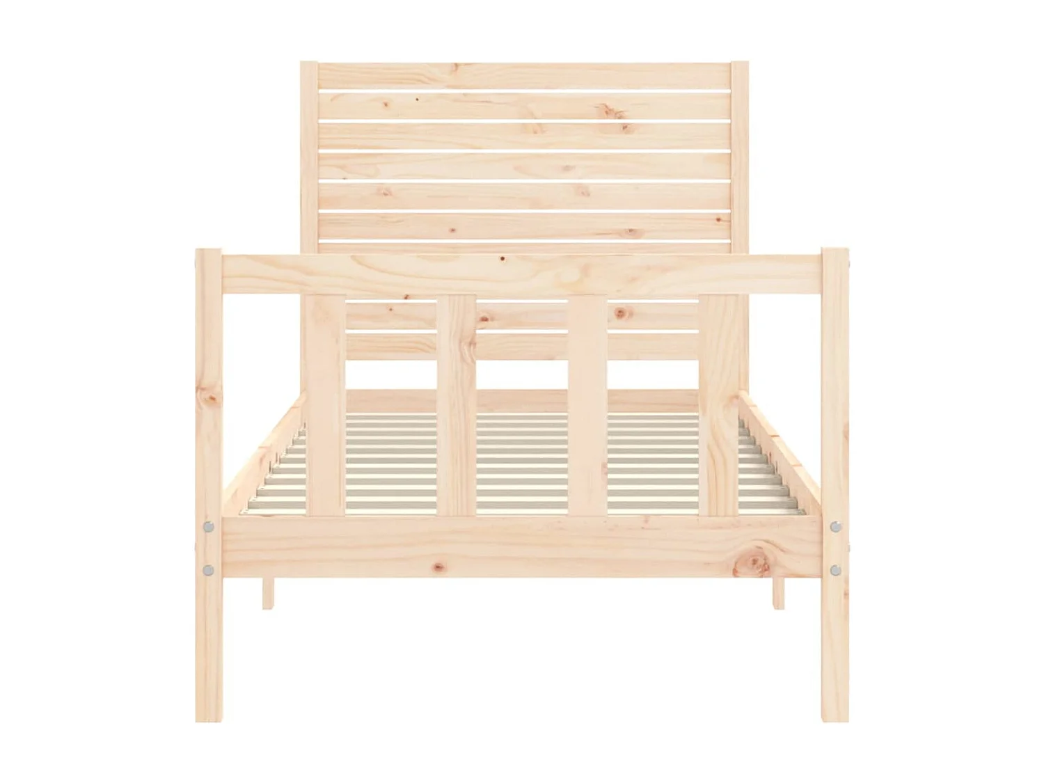 Lit simple | Lit adulte, enfant | Cadre de lit 90x200 cm bois de pin massif