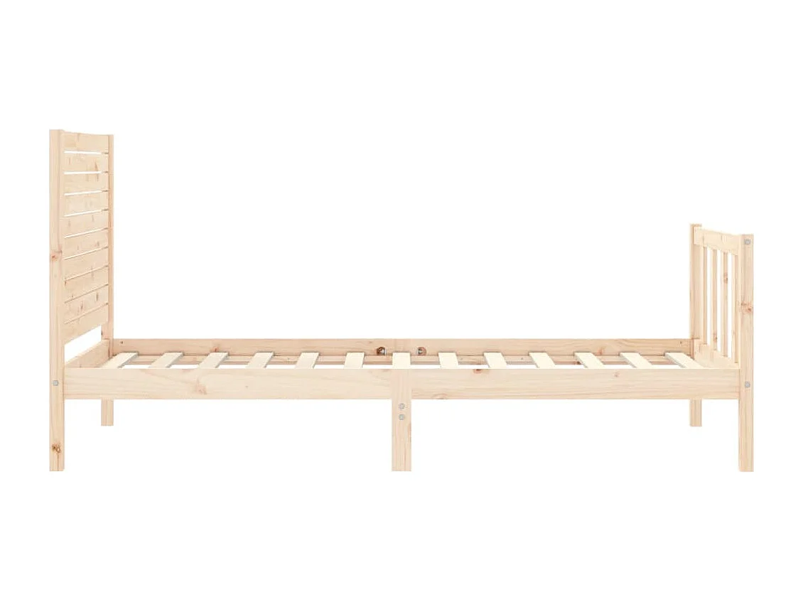 Lit simple | Lit adulte, enfant | Cadre de lit 90x200 cm bois de pin massif