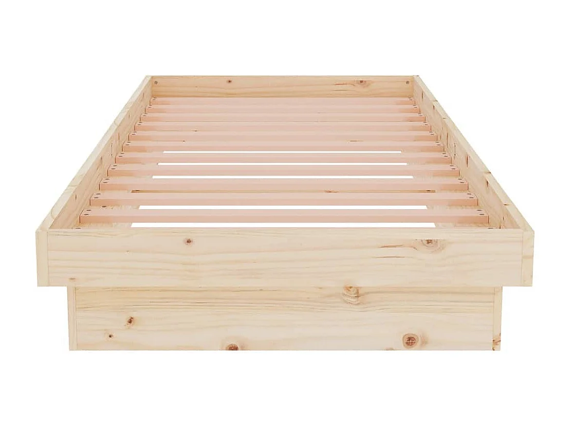 Lit simple | Lit adulte, enfant | Cadre de lit bois massif 75x190 cm