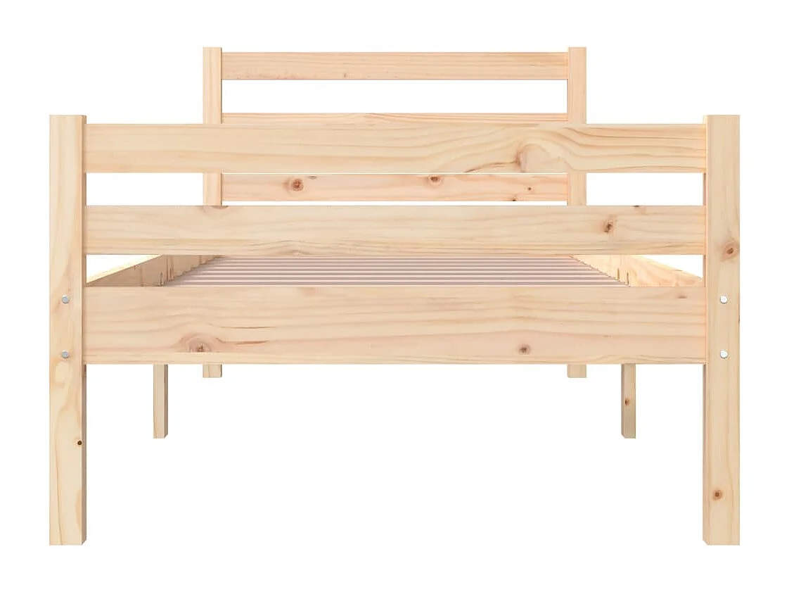 Lit simple | Lit adulte, enfant | Cadre de lit bois massif 90x200 cm