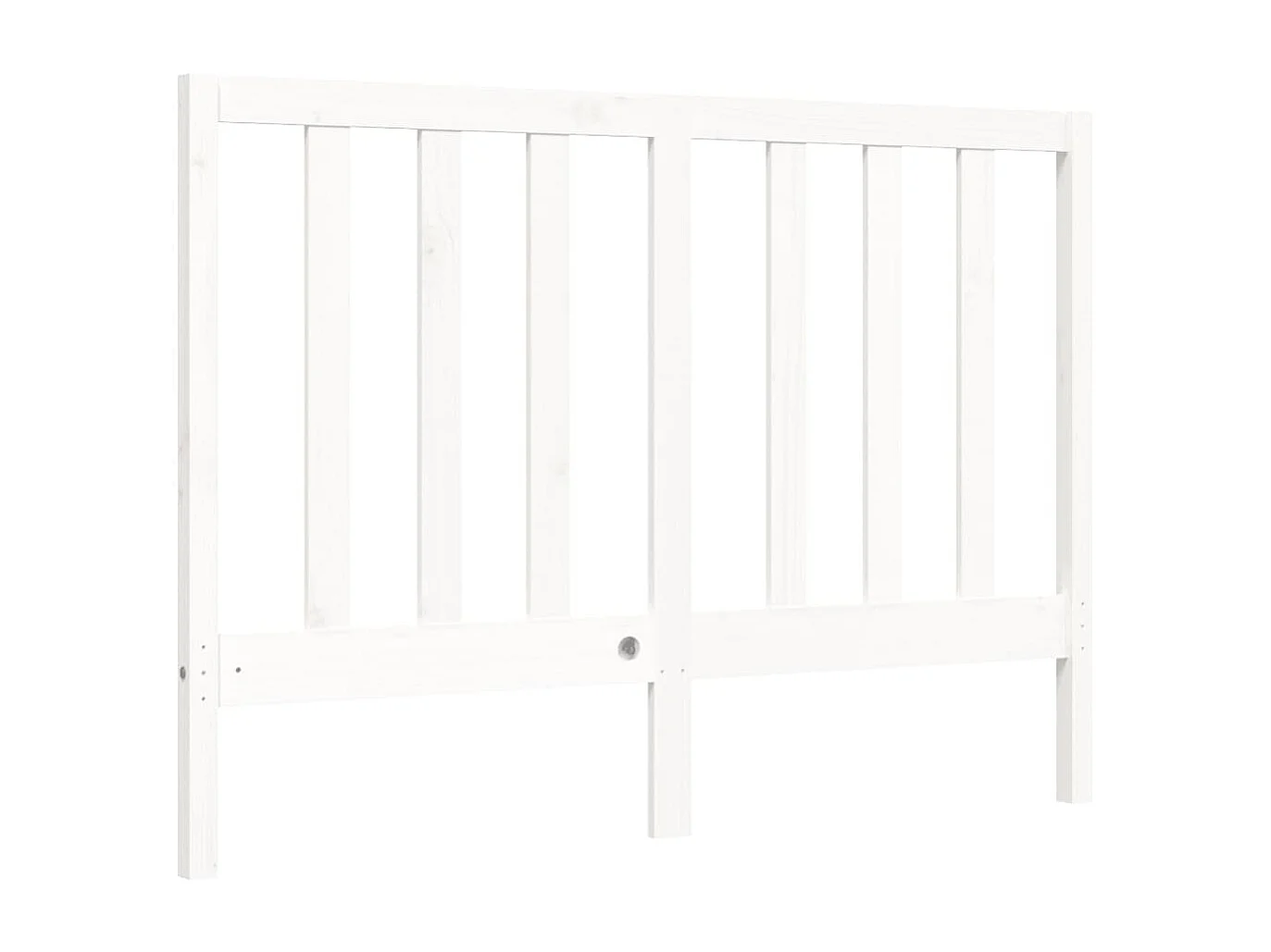 Lit double | Lit adulte | Cadre de lit blanc 140x200 cm bois de pin massif