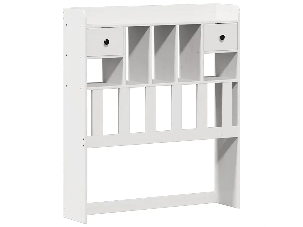 Lit simple | Lit adulte, enfant | Cadre de lit blanc 90x190 cm bois de pin massif