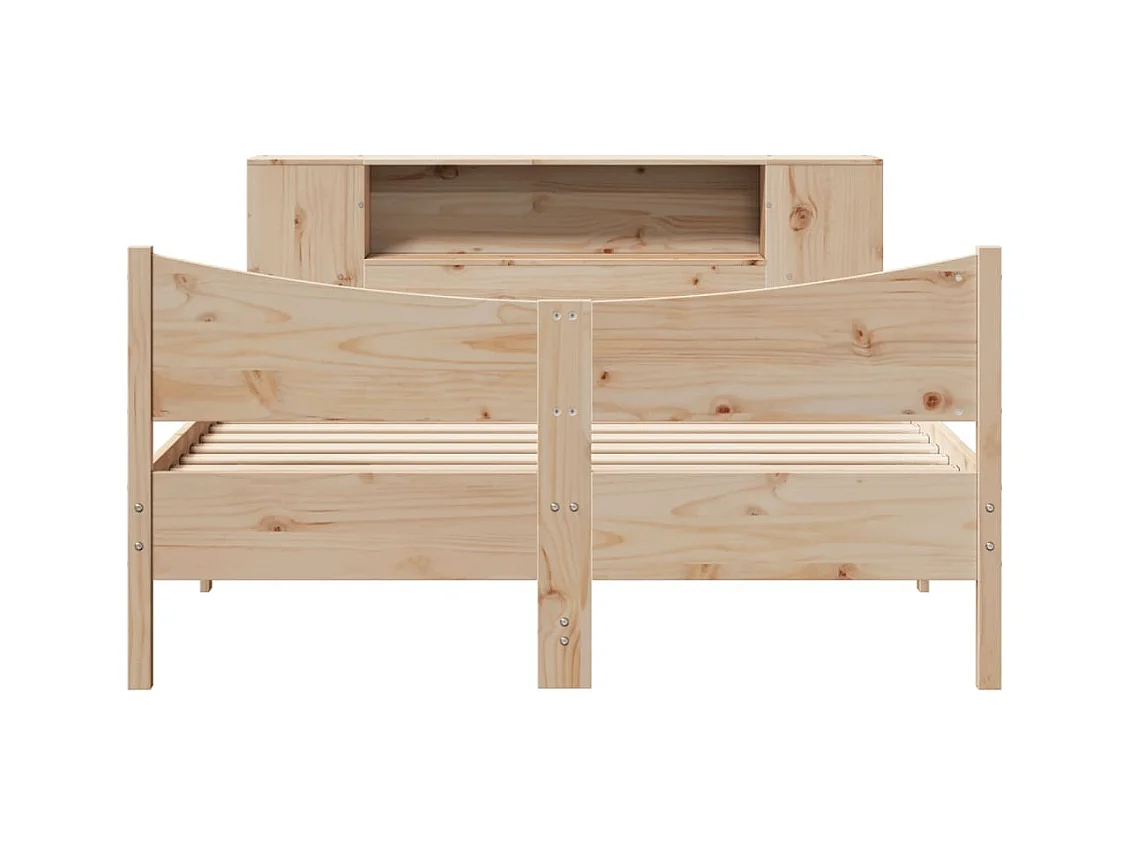 Letto per adulti | Letto matrimoniale | Giroletto senza Materasso 160x200 cm in Legno Massello di Pino