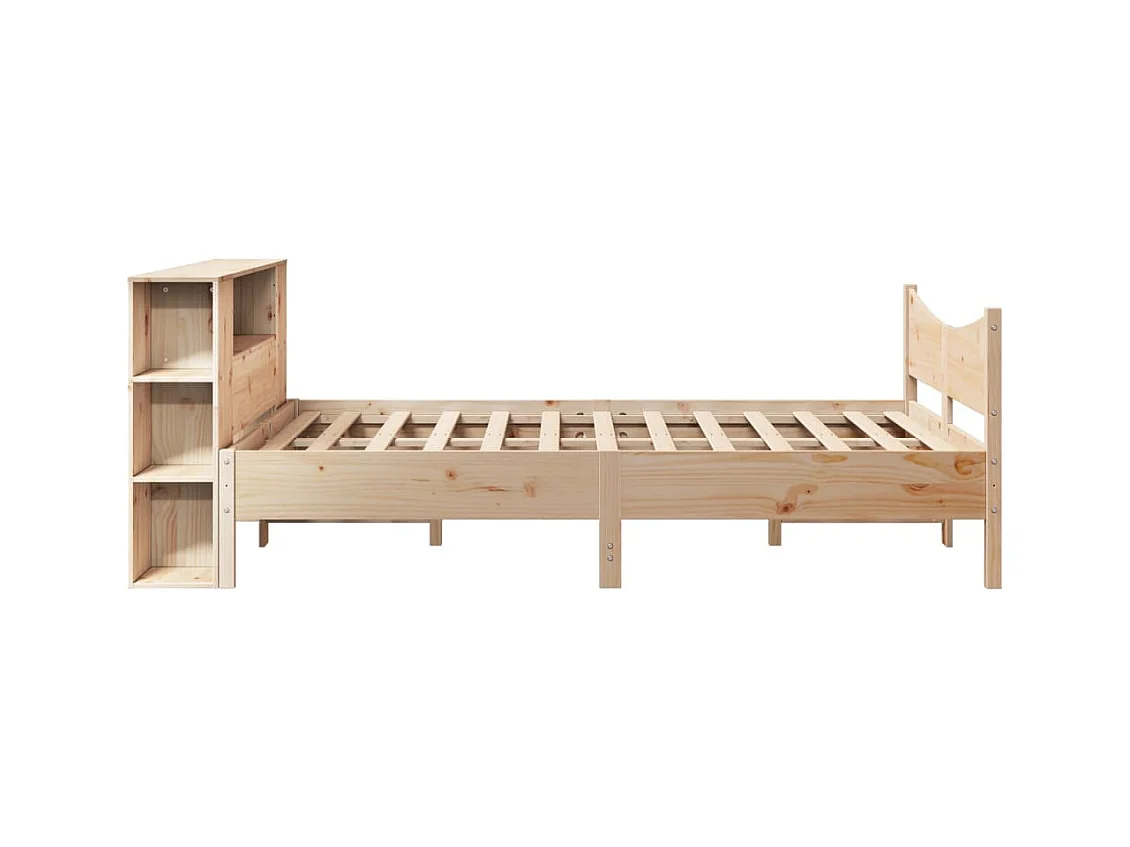 Letto per adulti | Letto matrimoniale | Giroletto senza Materasso 160x200 cm in Legno Massello di Pino
