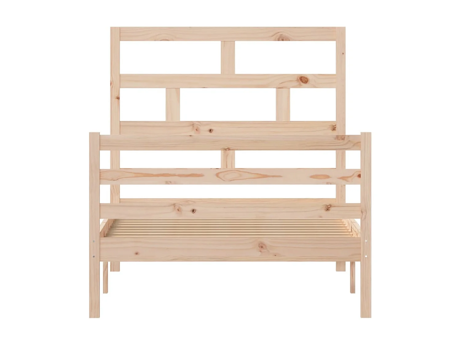 Lit simple | Lit adulte, enfant | Cadre de lit bois massif 100x200 cm