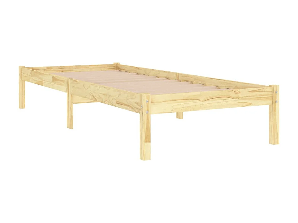 Lit simple | Lit adulte, enfant | Cadre de lit bois massif 90x190 cm