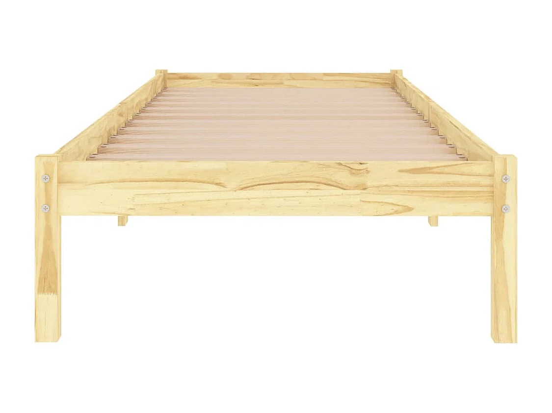 Lit simple | Lit adulte, enfant | Cadre de lit bois massif 90x190 cm