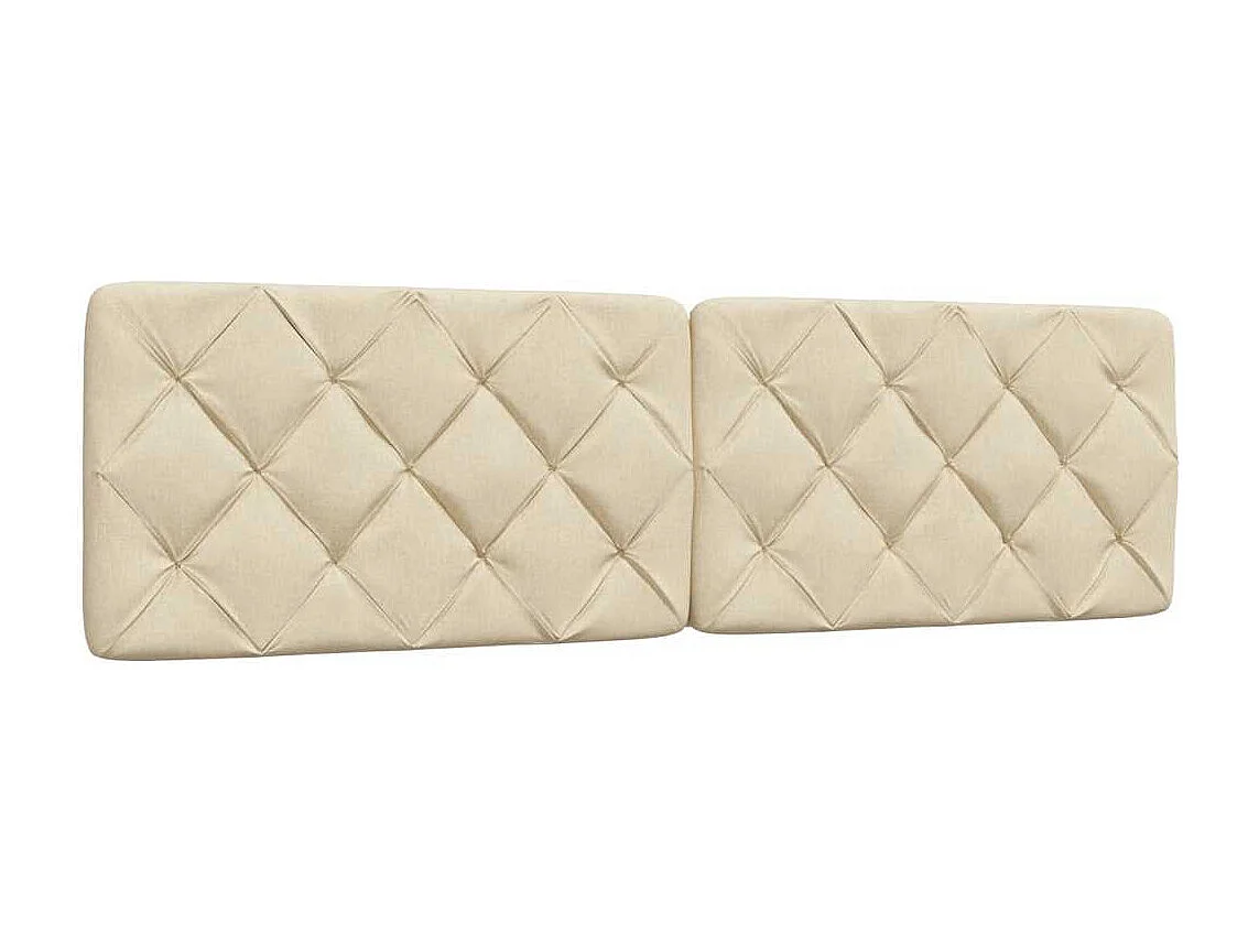 Lit double | Lit adulte | Cadre de lit crème 180x200 cm tissu