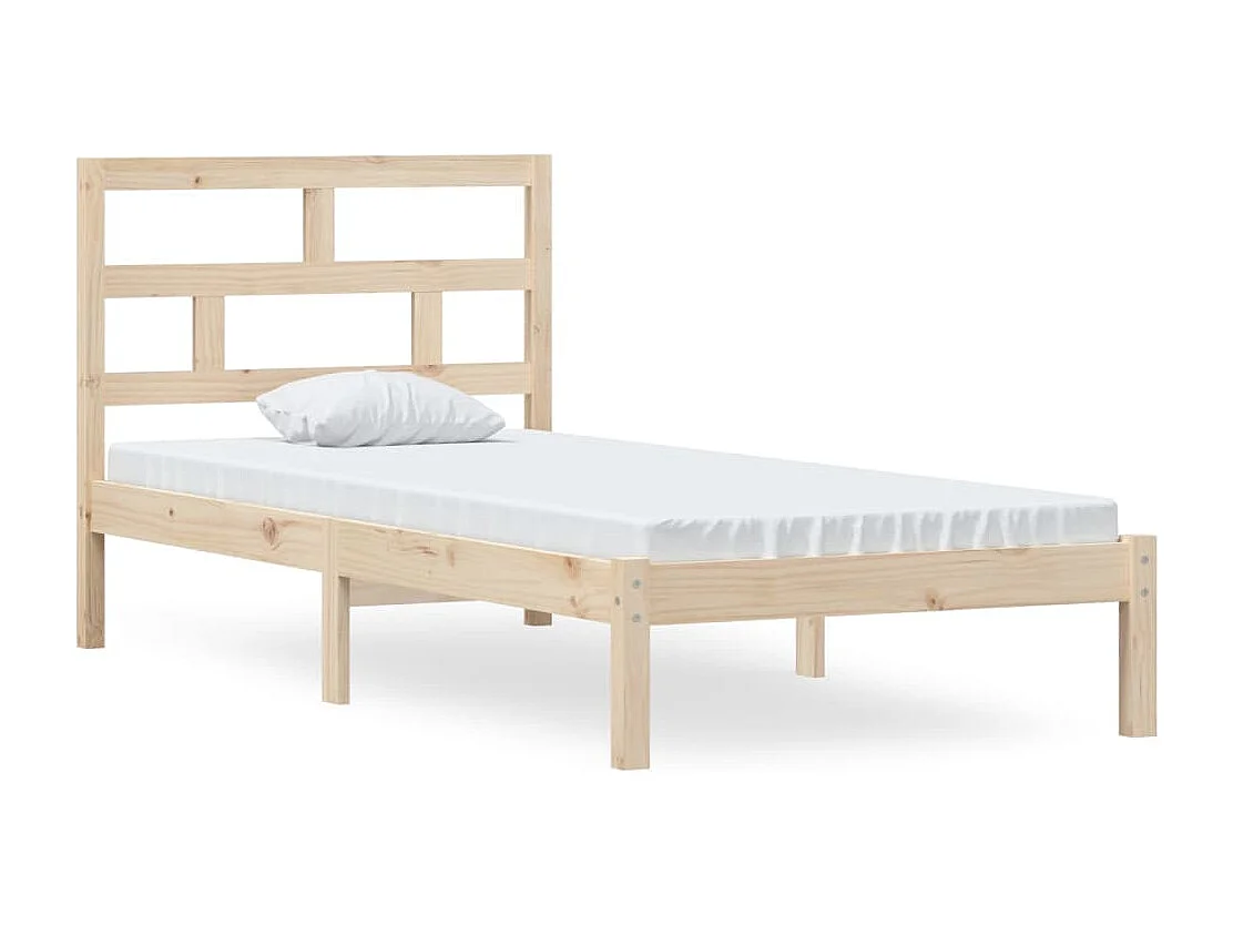 Lit simple | Lit adulte, enfant | Cadre de lit bois massif 90x200 cm