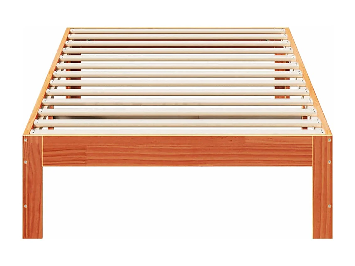 Lit simple | Lit adulte, enfant | Cadre de lit cire marron 80x200 cm bois pin massif