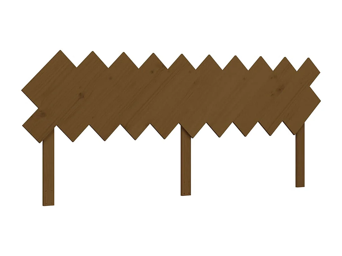 Lit double | Lit adulte | Cadre de lit marron miel 200x200cm bois pin massif