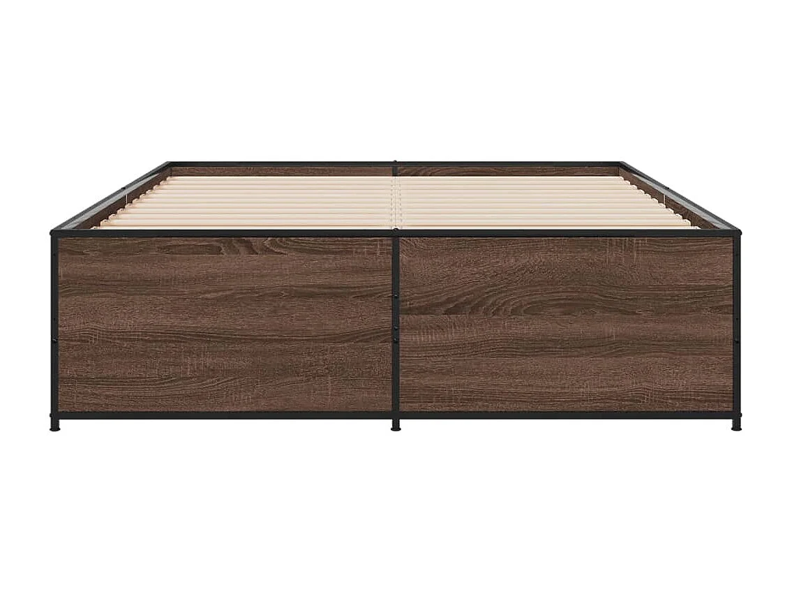 Lit simple | Lit adulte, enfant | Cadre de lit chêne marron 120x190 cm