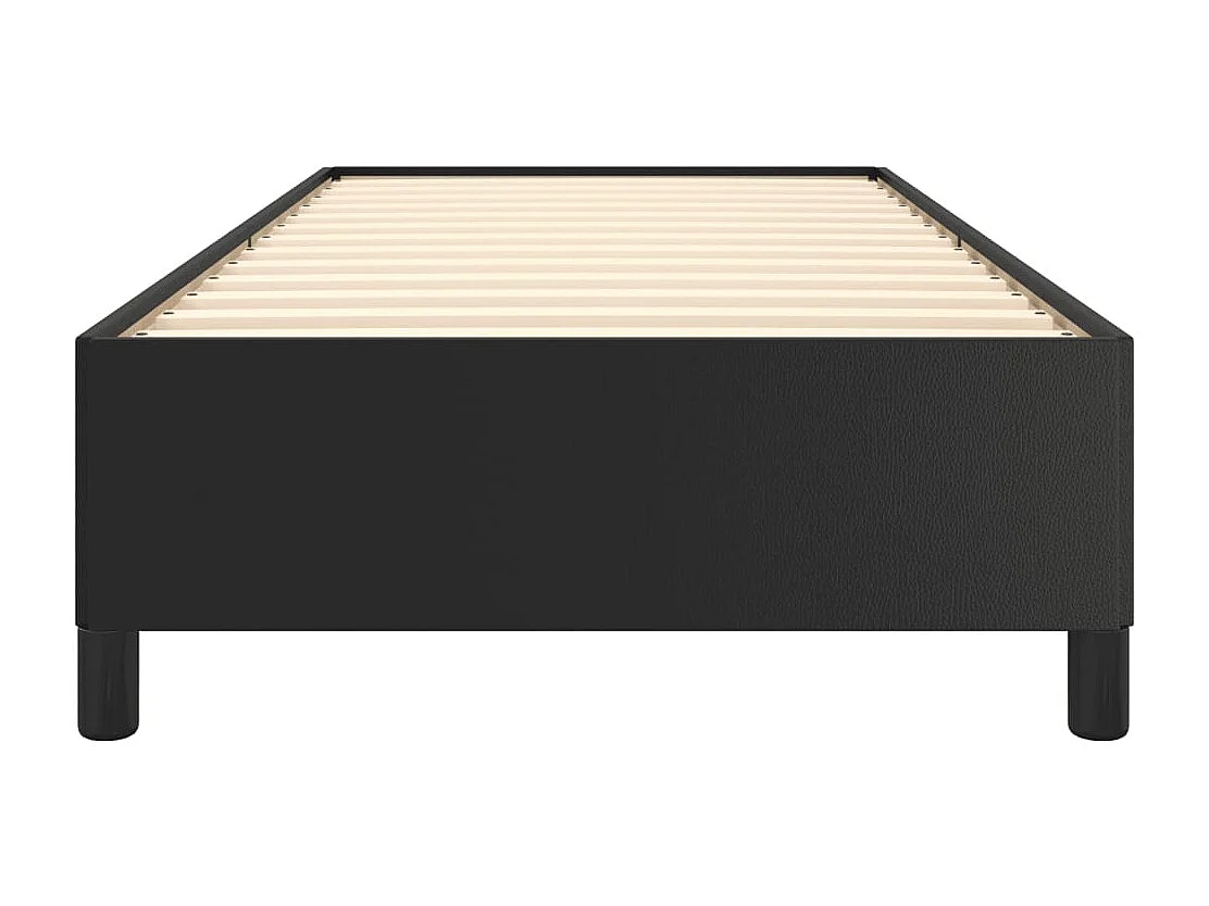 Lit simple | Lit adulte, enfant | Cadre de lit noir 80x200 cm similicuir