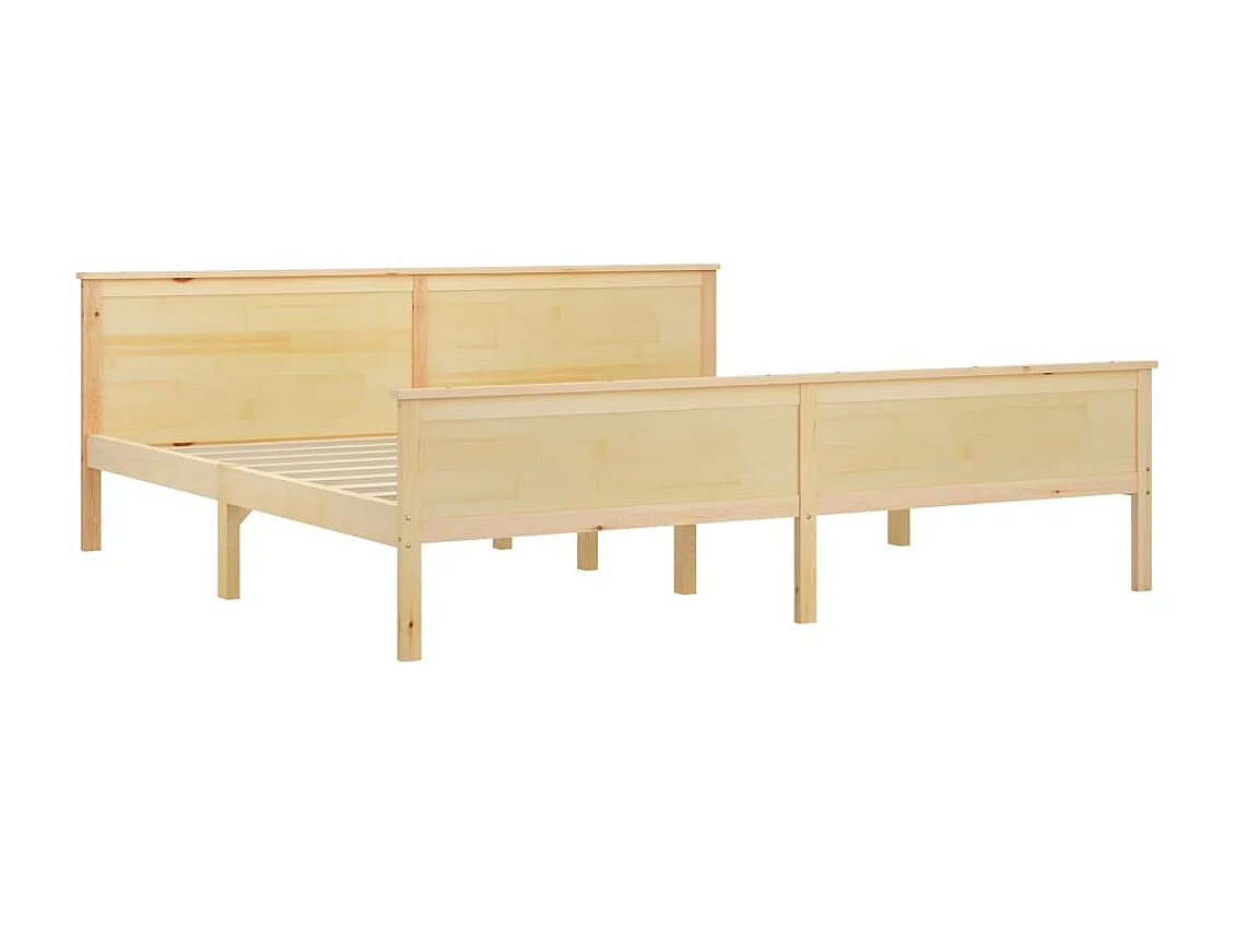 Lit double | Lit adulte | Cadre de lit bois massif de pin 200x200 cm