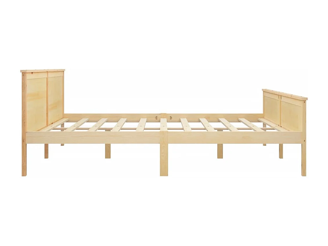 Lit double | Lit adulte | Cadre de lit bois massif de pin 200x200 cm