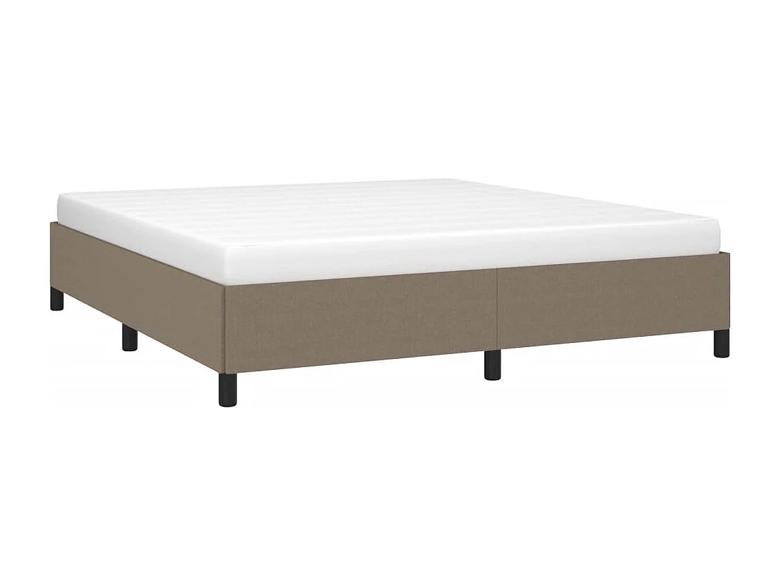 Lit double | Lit adulte | Cadre de lit taupe 160x200 cm tissu