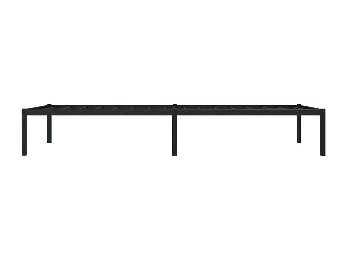Lit simple | Lit adulte, enfant | Cadre de lit métal noir 107x203 cm