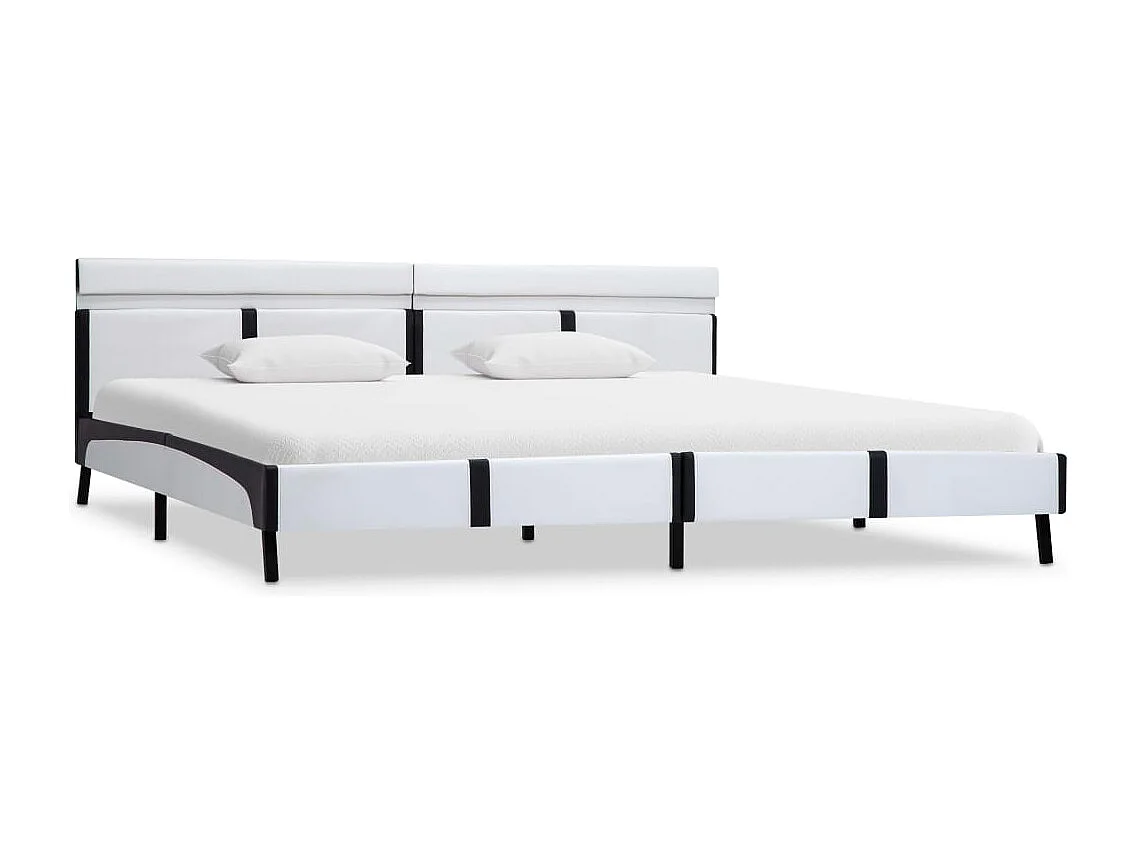 Letto per adulti | Letto matrimoniale | Giroletto con LED senza Materasso Bianco 180x200 cm