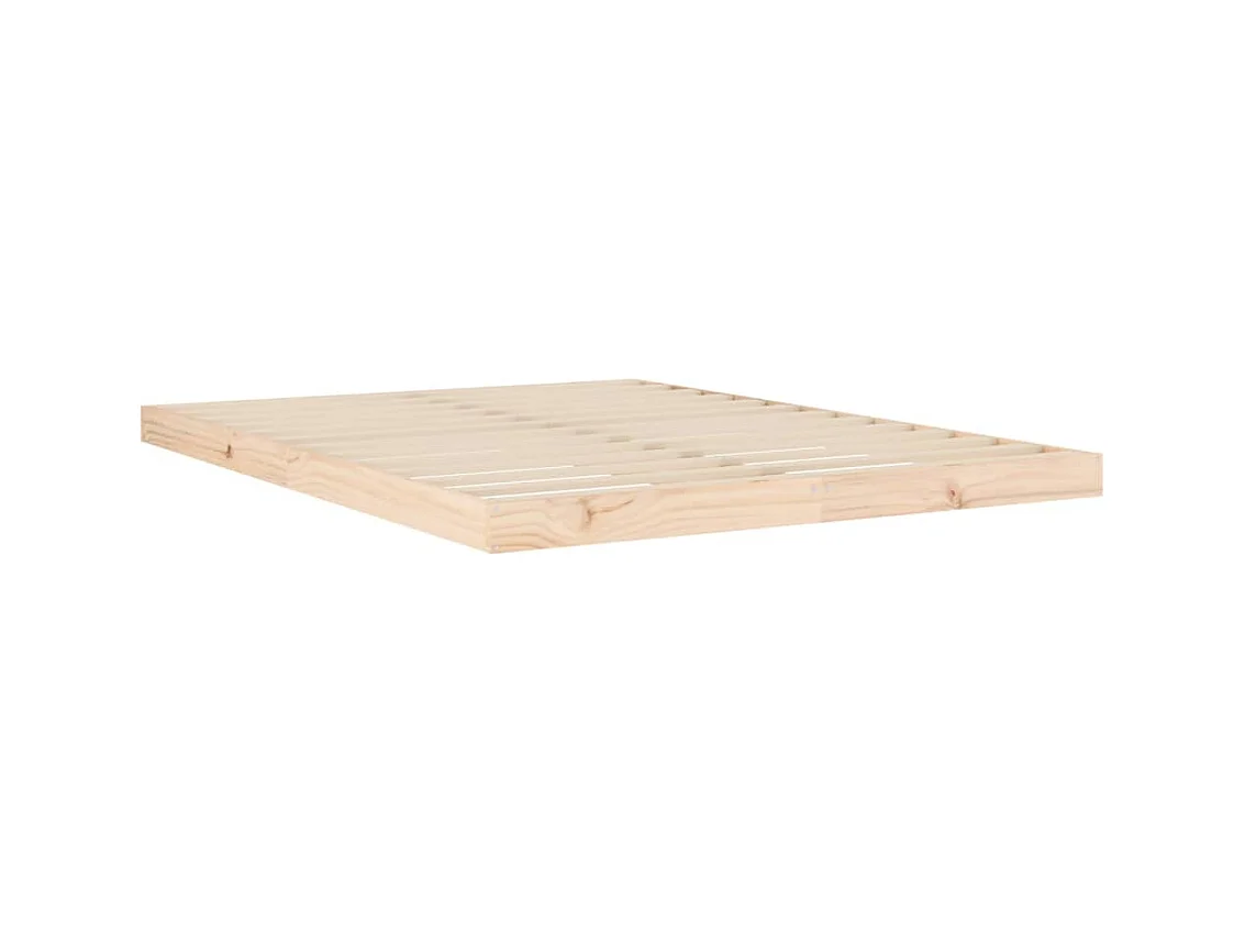 Lit double | Lit adulte | Cadre de lit 140x190 cm bois de pin massif