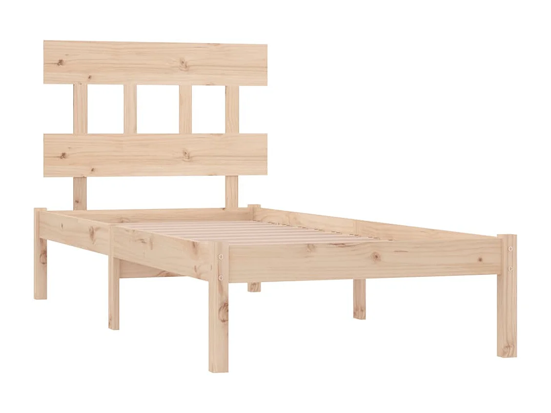 Lit simple | Lit adulte, enfant | Cadre de lit 90x200 cm bois massif
