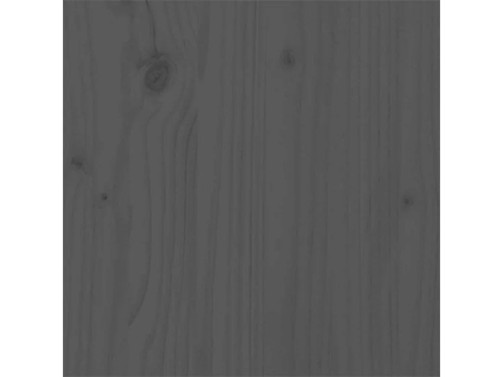 Lit double | Lit adulte | Cadre de lit gris bois massif 135x190 cm