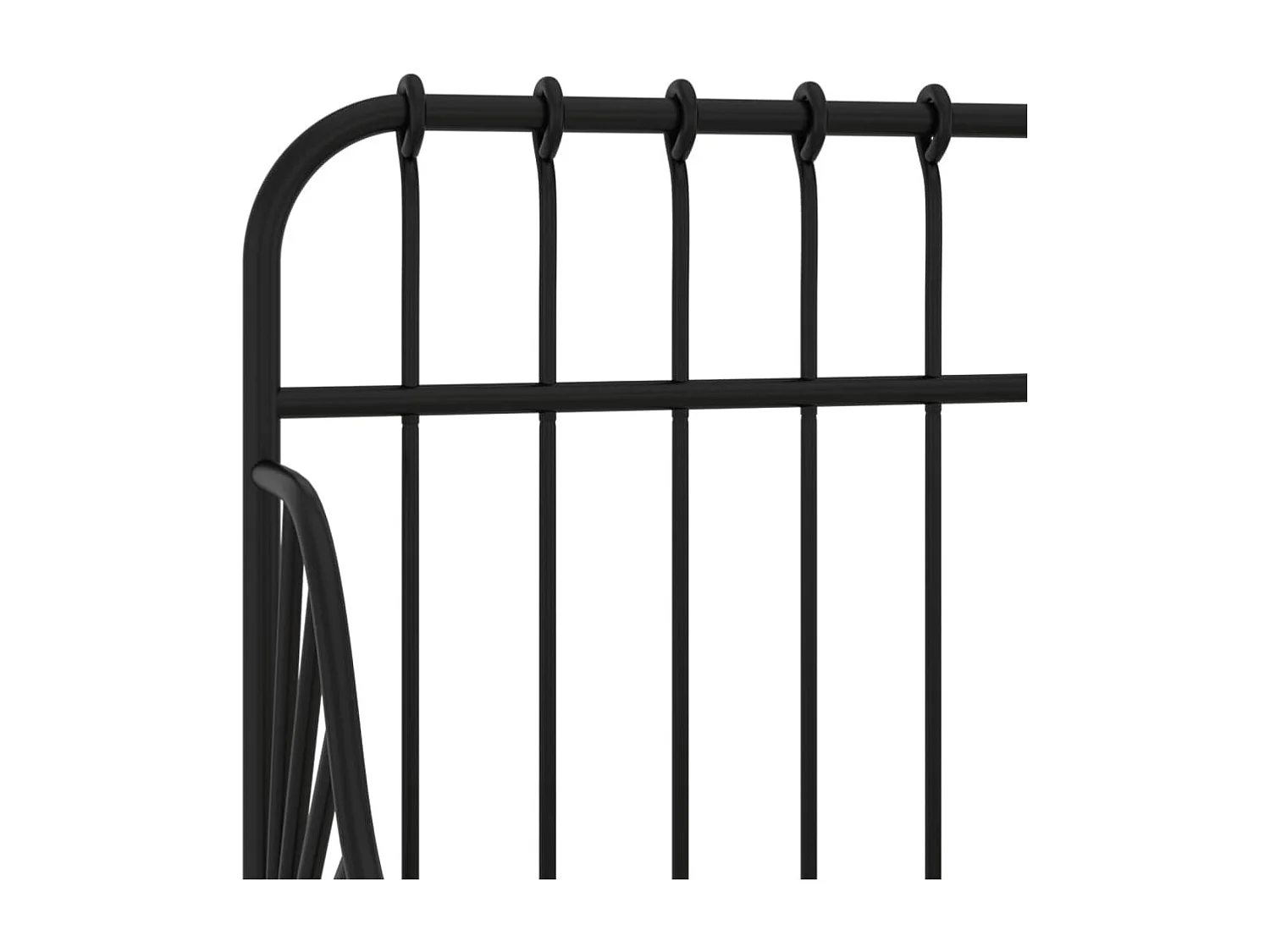 Lit simple | Lit adulte, enfant | Cadre de lit extensible Noir Métal 80x130/200 cm