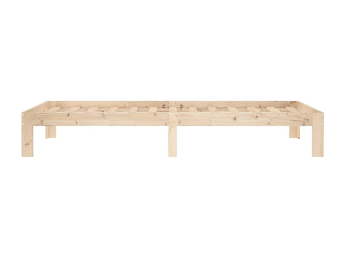 Lit simple | Lit adulte, enfant | Cadre de lit bois de pin massif 90x200 cm