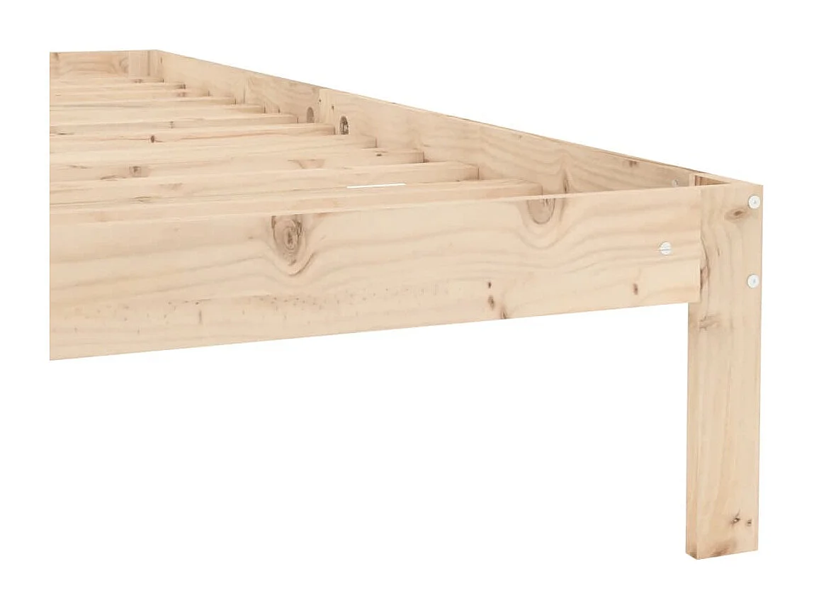 Lit simple | Lit adulte, enfant | Cadre de lit bois de pin massif 90x200 cm