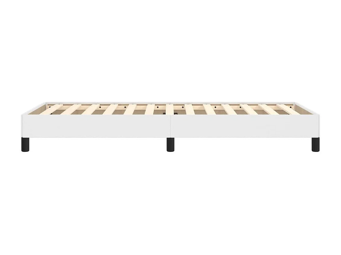 Lit simple | Lit adulte, enfant | Cadre de lit blanc 100x200 cm similicuir