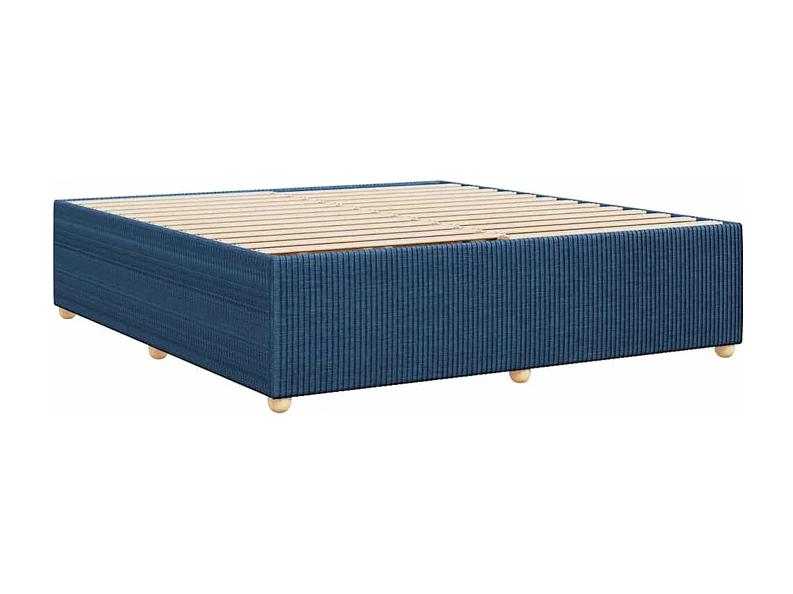 Letto per adulti | Letto matrimoniale | Giroletto senza Materasso Blu 180x200 cm in Tessuto