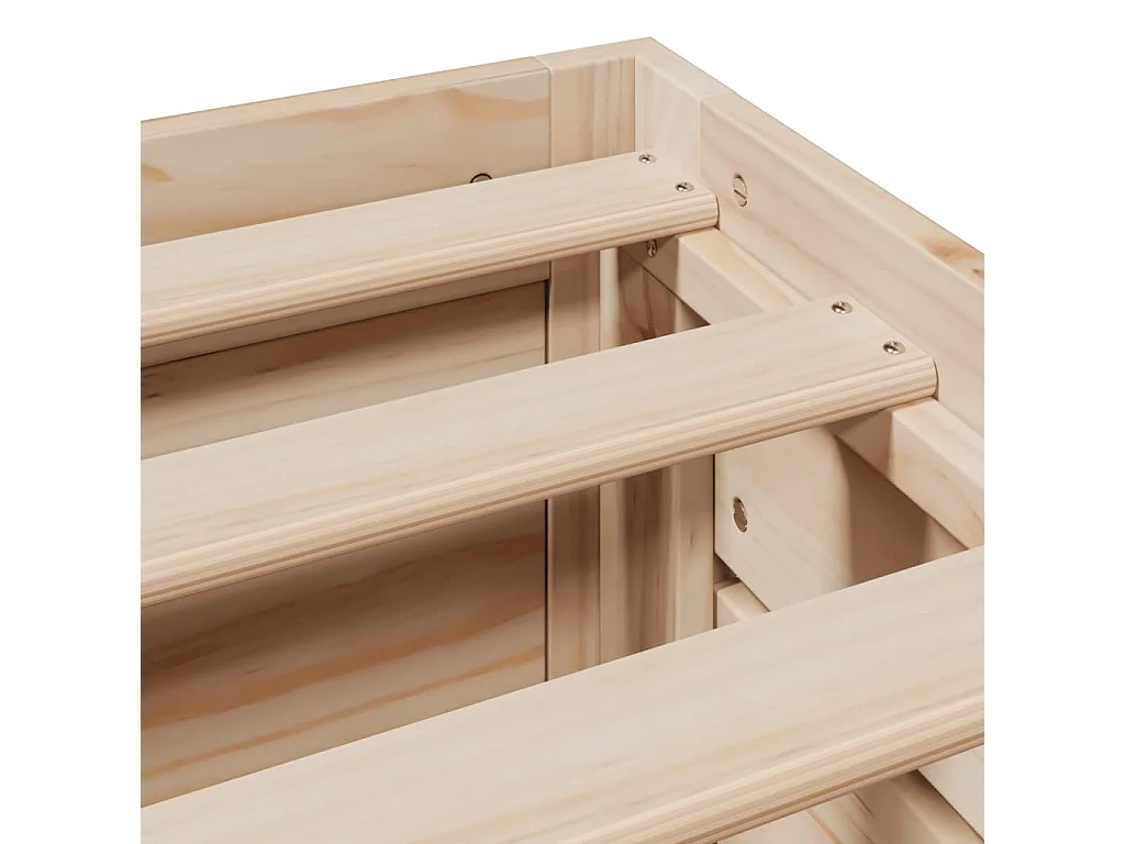 Lit double | Lit adulte | Cadre de lit avec tiroirs 150x200 cm bois de pin