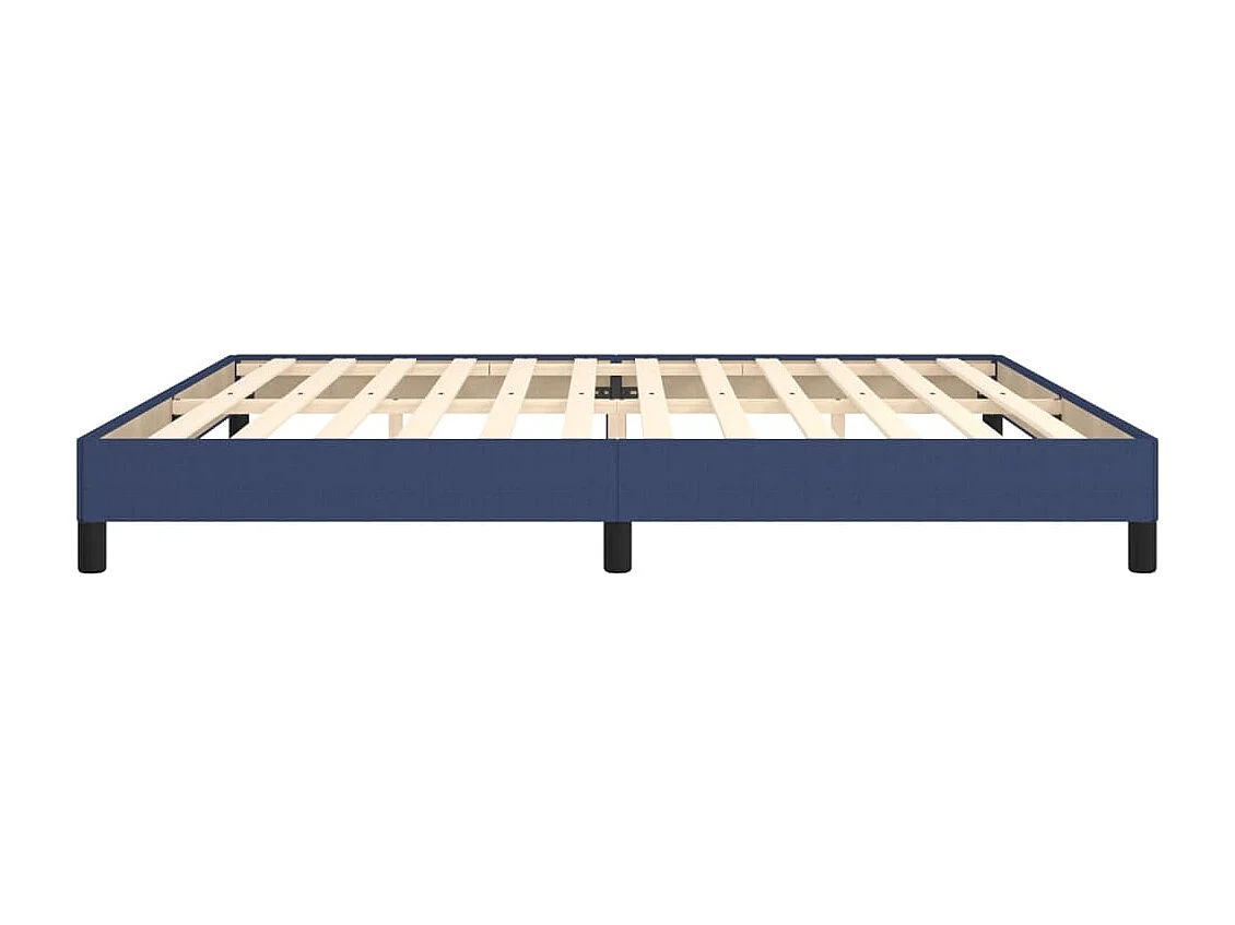 Lit double | Lit adulte | Cadre de lit bleu 200x200 cm tissu