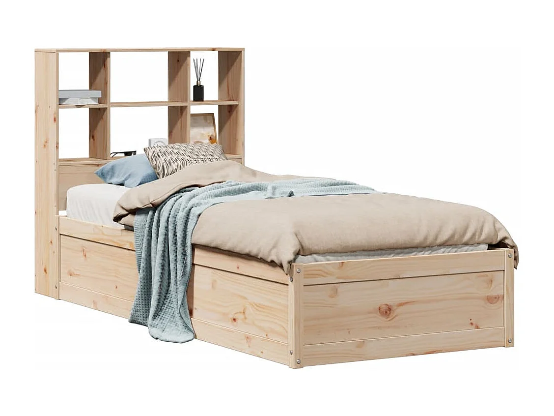 Lit simple | Lit adulte, enfant | Cadre de lit 90x190 cm bois de pin massif
