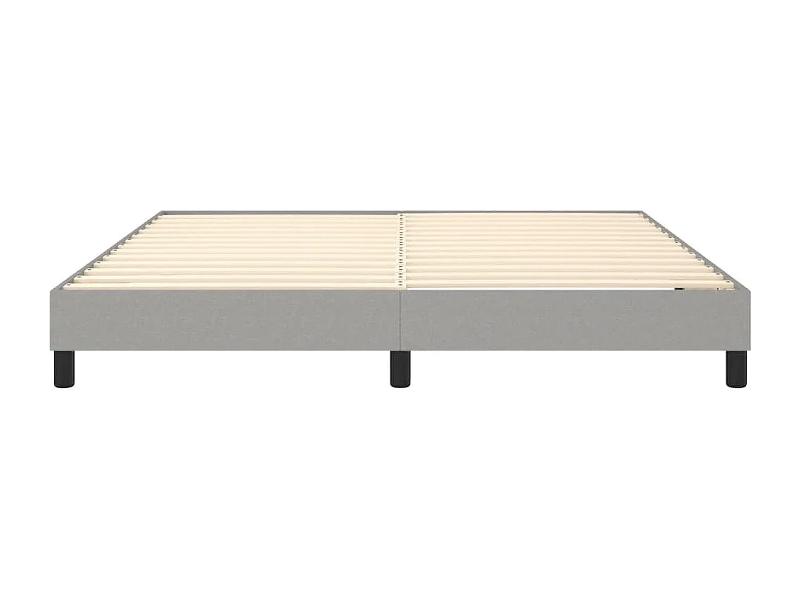 Lit double | Lit adulte | Cadre de lit gris clair 180x200 cm tissu