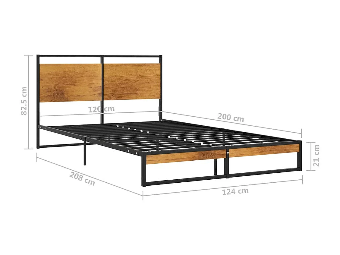 Lit simple | Lit adulte, enfant | Cadre de lit métal 120x200 cm