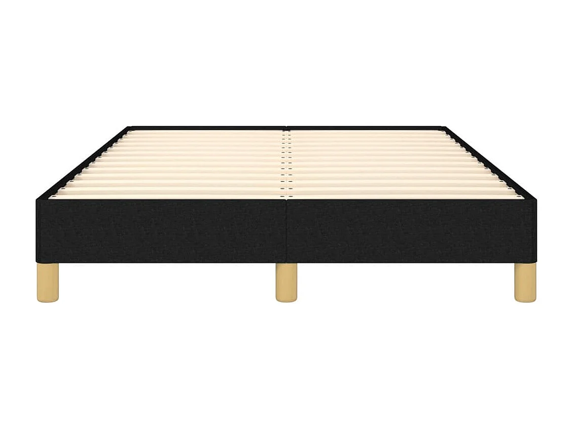 Lit simple | Lit adulte, enfant | Cadre de lit noir 120x190 cm tissu