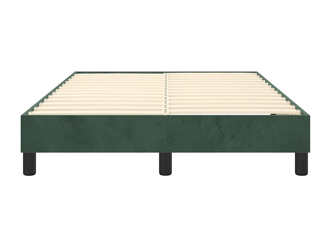 Lit simple | Lit adulte, enfant | Cadre de lit vert foncé 120x200 cm velours